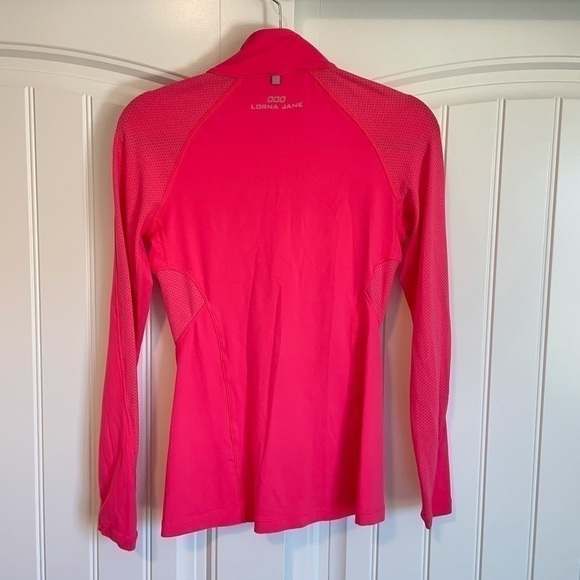 Lorna Jane hot pink zip up track jacket size XS - Picture 8 of 9